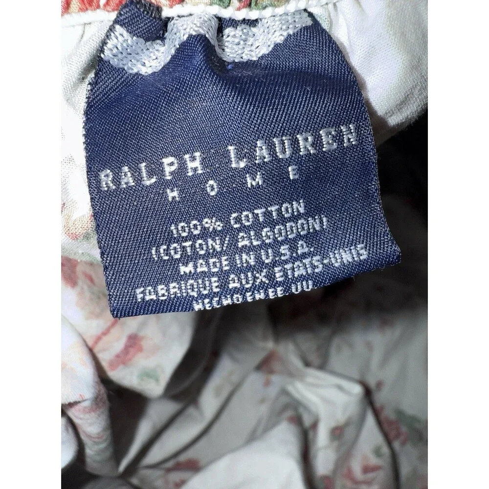 Ralph Lauren Home-Petticoat Floral‎ Full Fitted Sheet-Great Elastic-AAA+ Clean